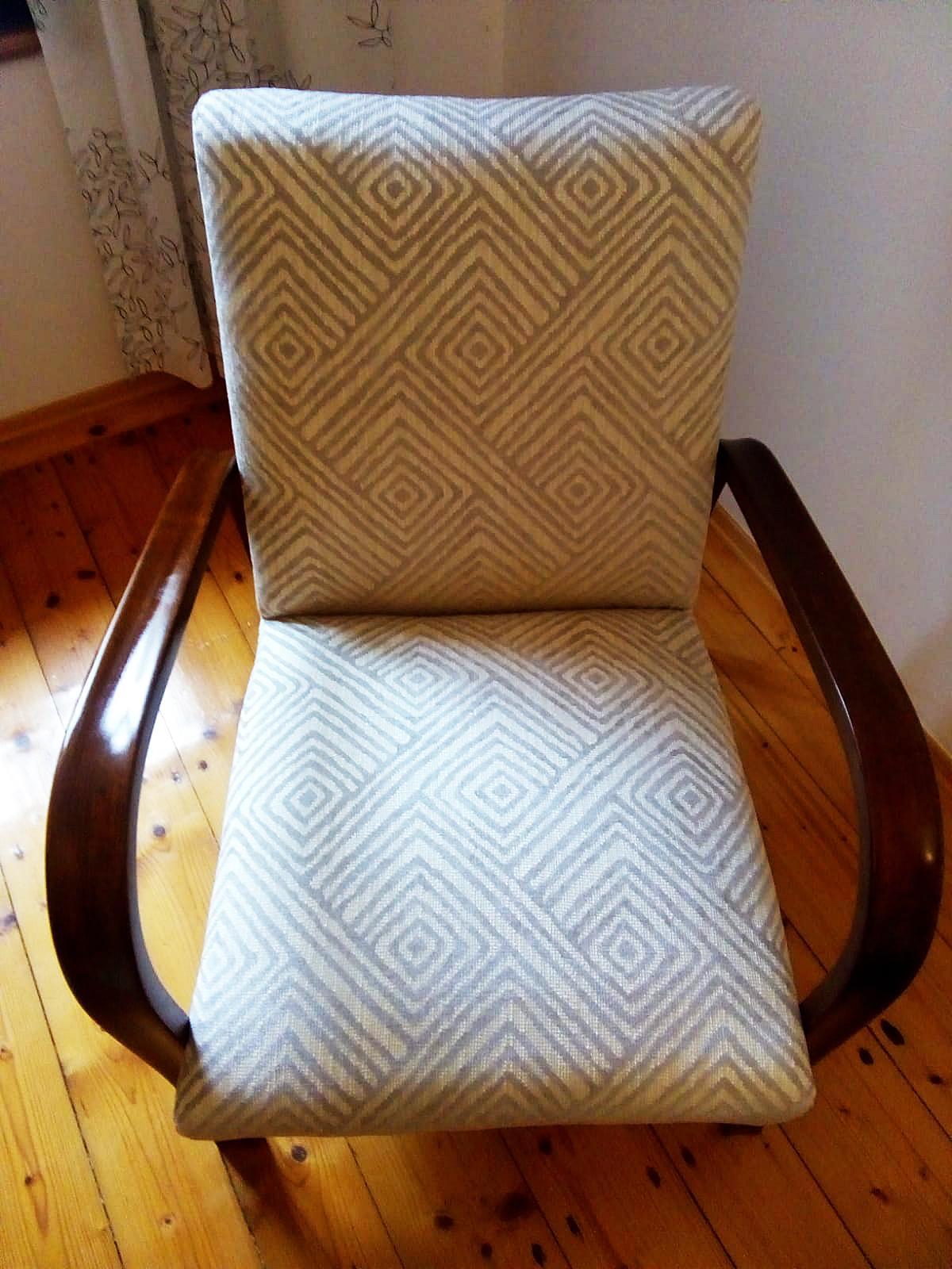 Art Deco Lounge Chairs by Jindrich Halabala For Sale 1