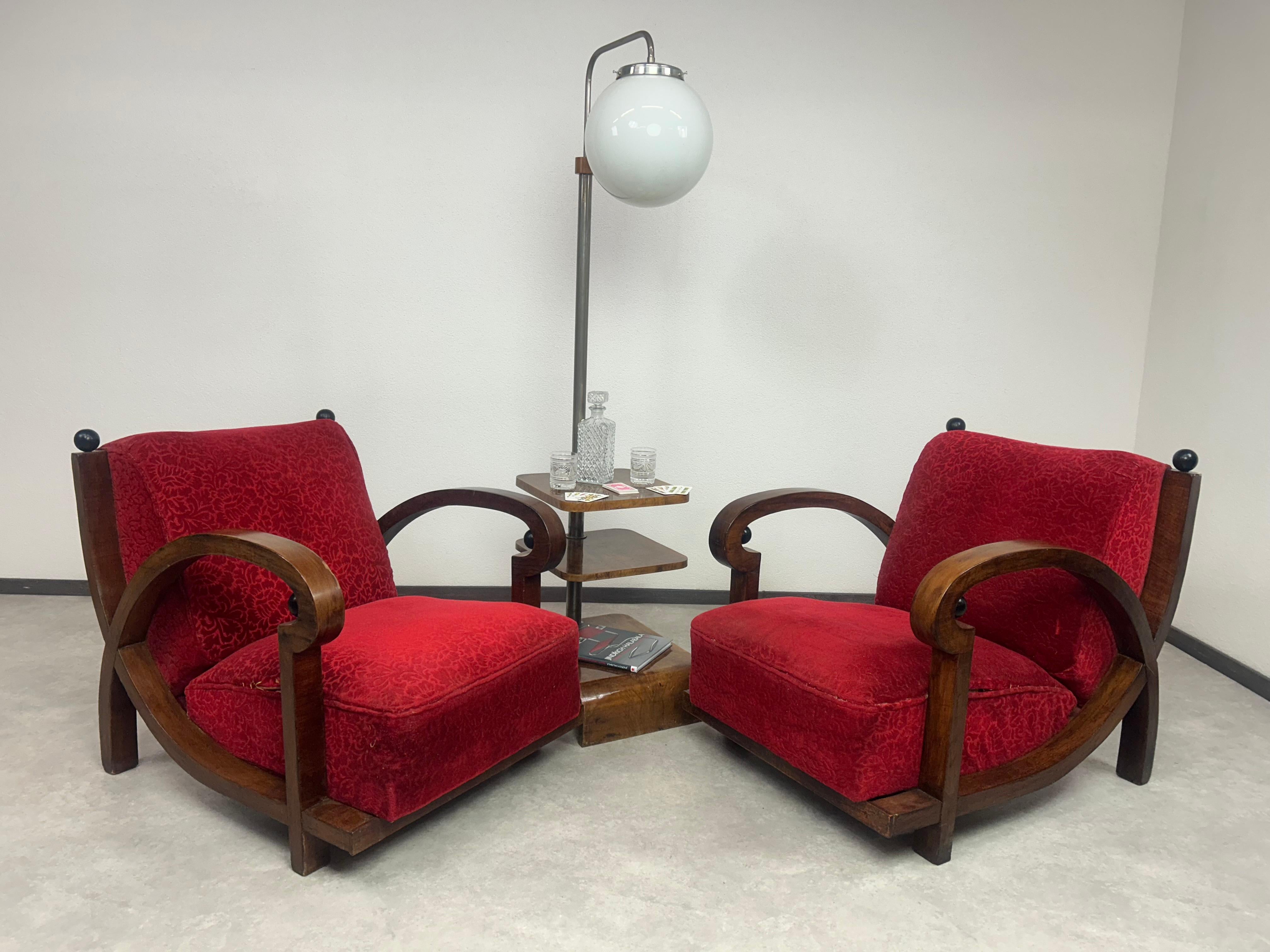 Sedie da salotto in stile Art of Vintage in condizioni originali.