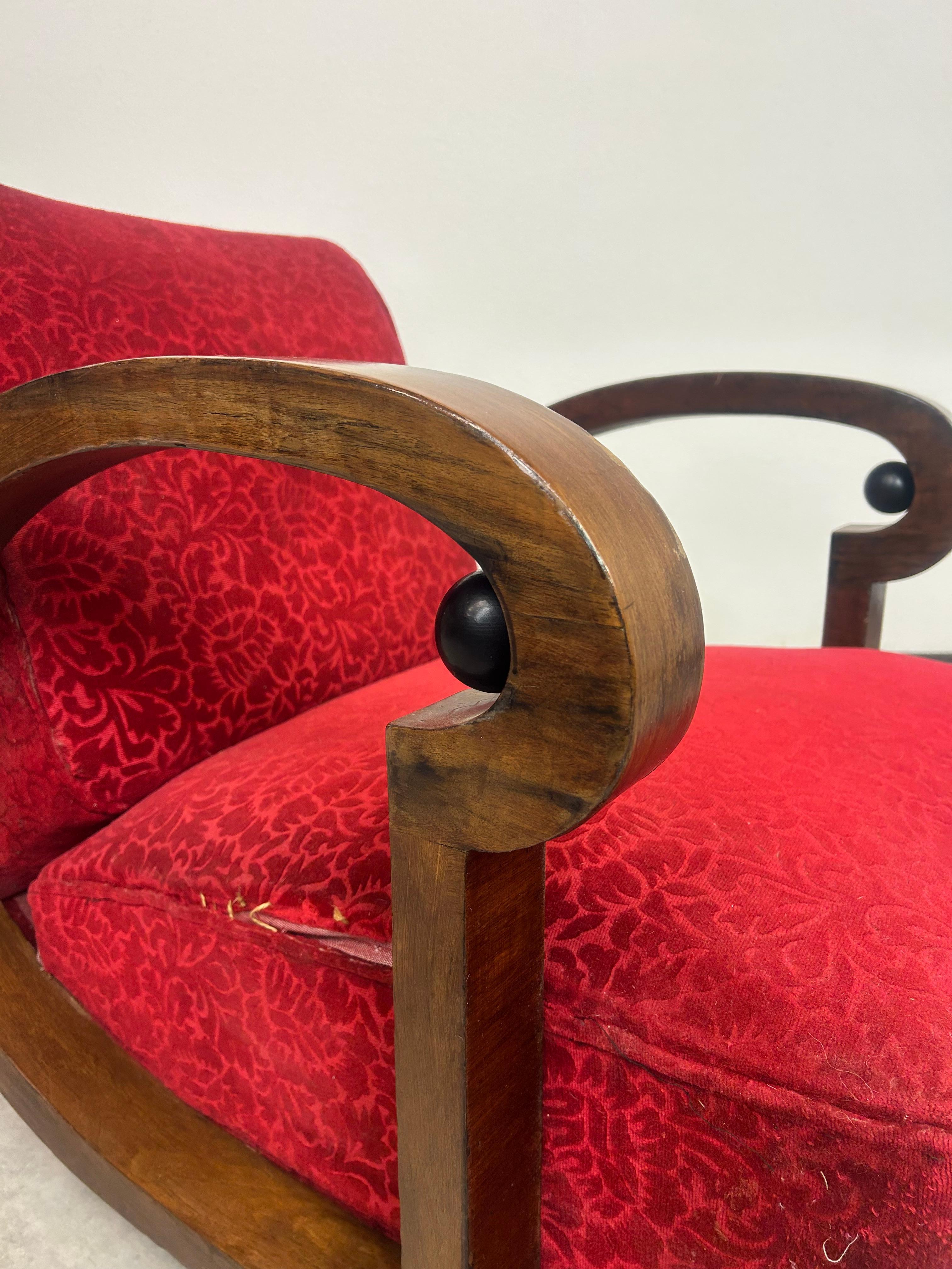 Tessuto Sedie da salotto in stile Art Déco in vendita