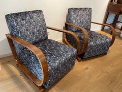 Art Deco Lounge Chairs, France, 1930, Set of 2