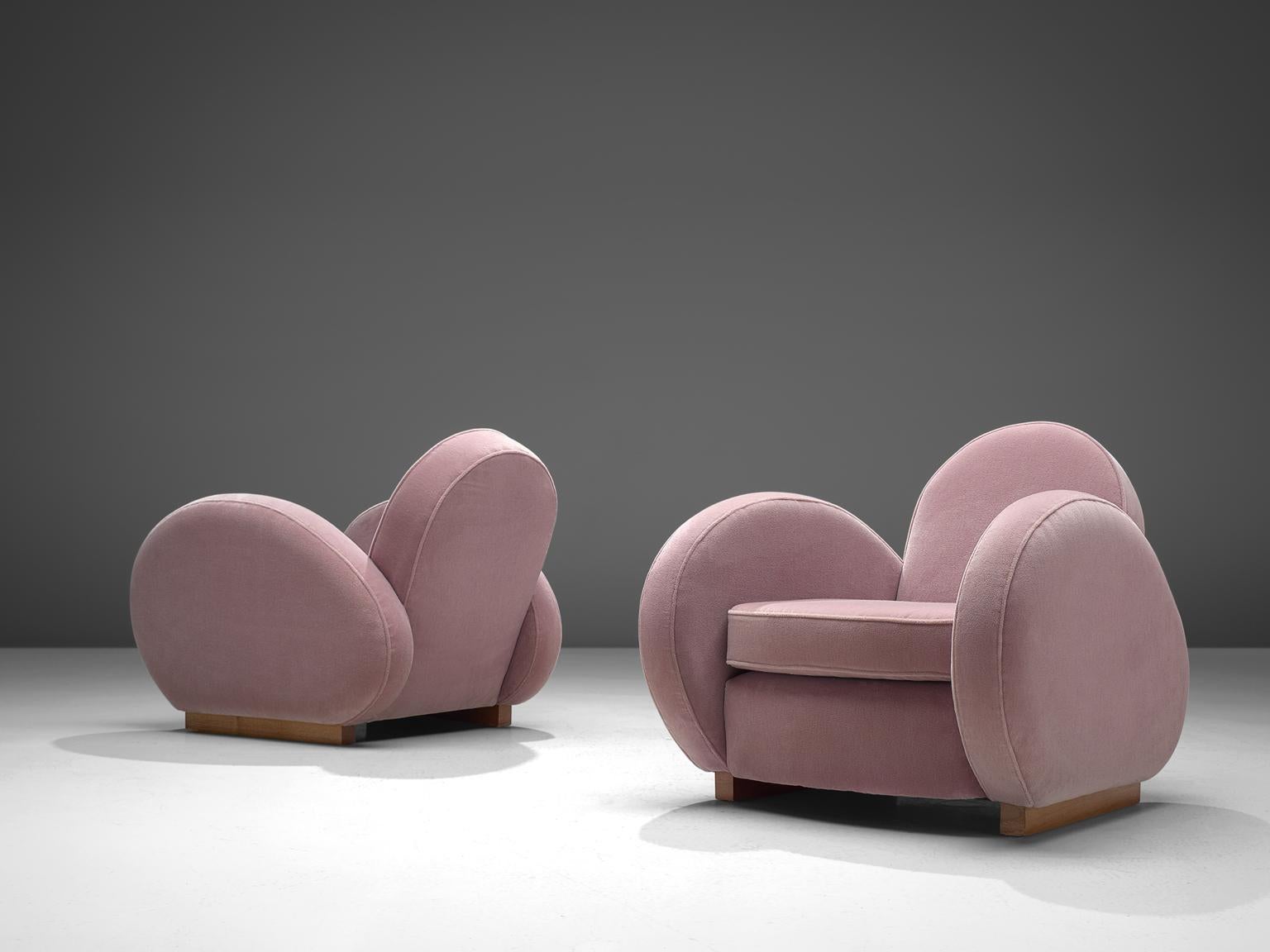 pink art deco chair
