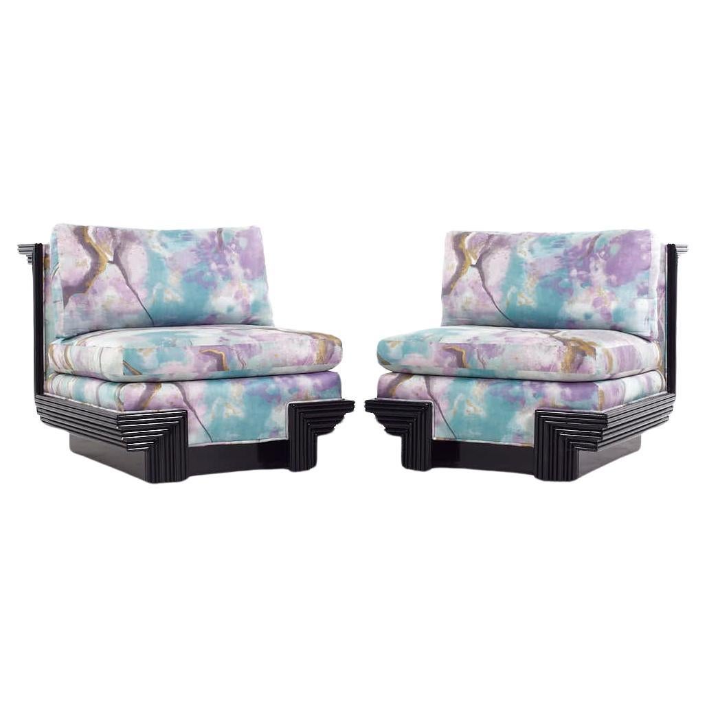 Art Deco Lounge Chairs - Pair For Sale