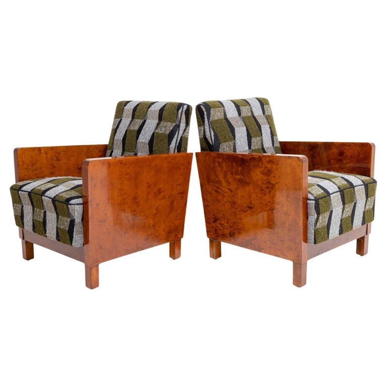 Art Deco Lounge Chairs, Sweden, circa 1920 For Sale at 1stDibs