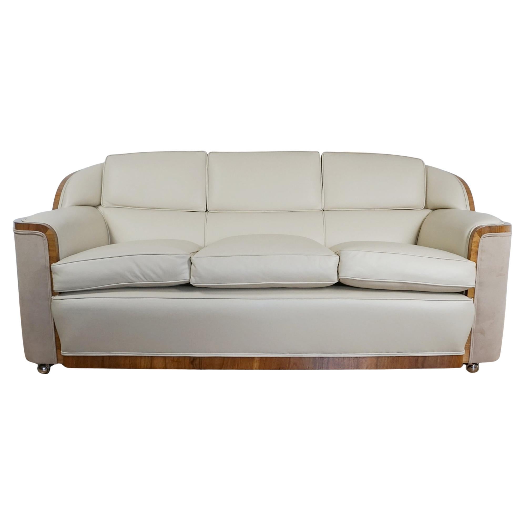 Art Deco Lounge Sofa by Harry 
Lou Epstein For Sale