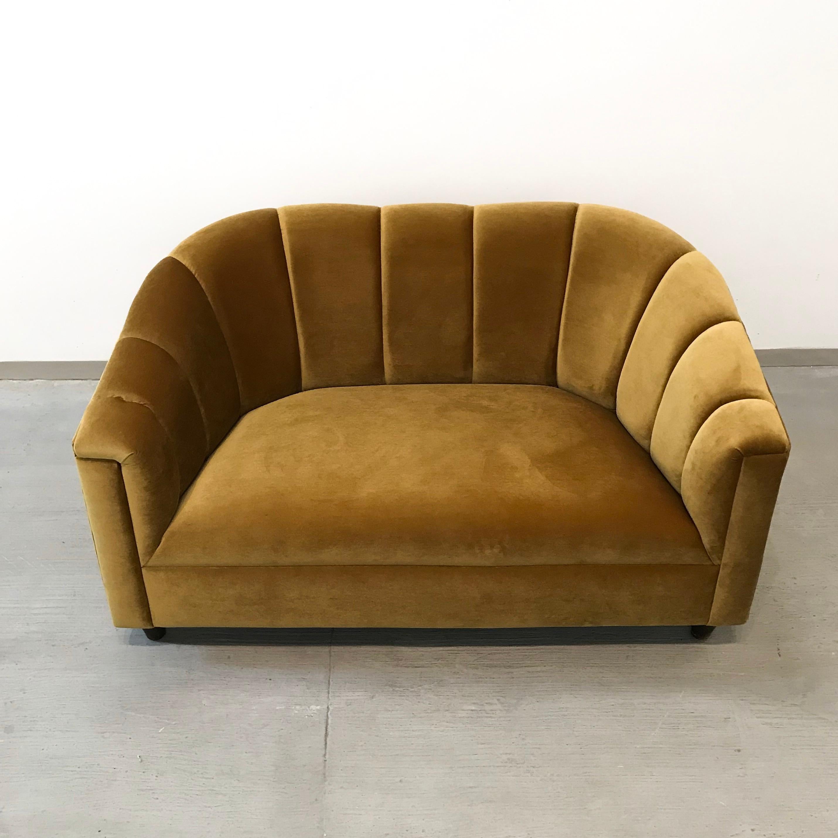 art deco loveseat
