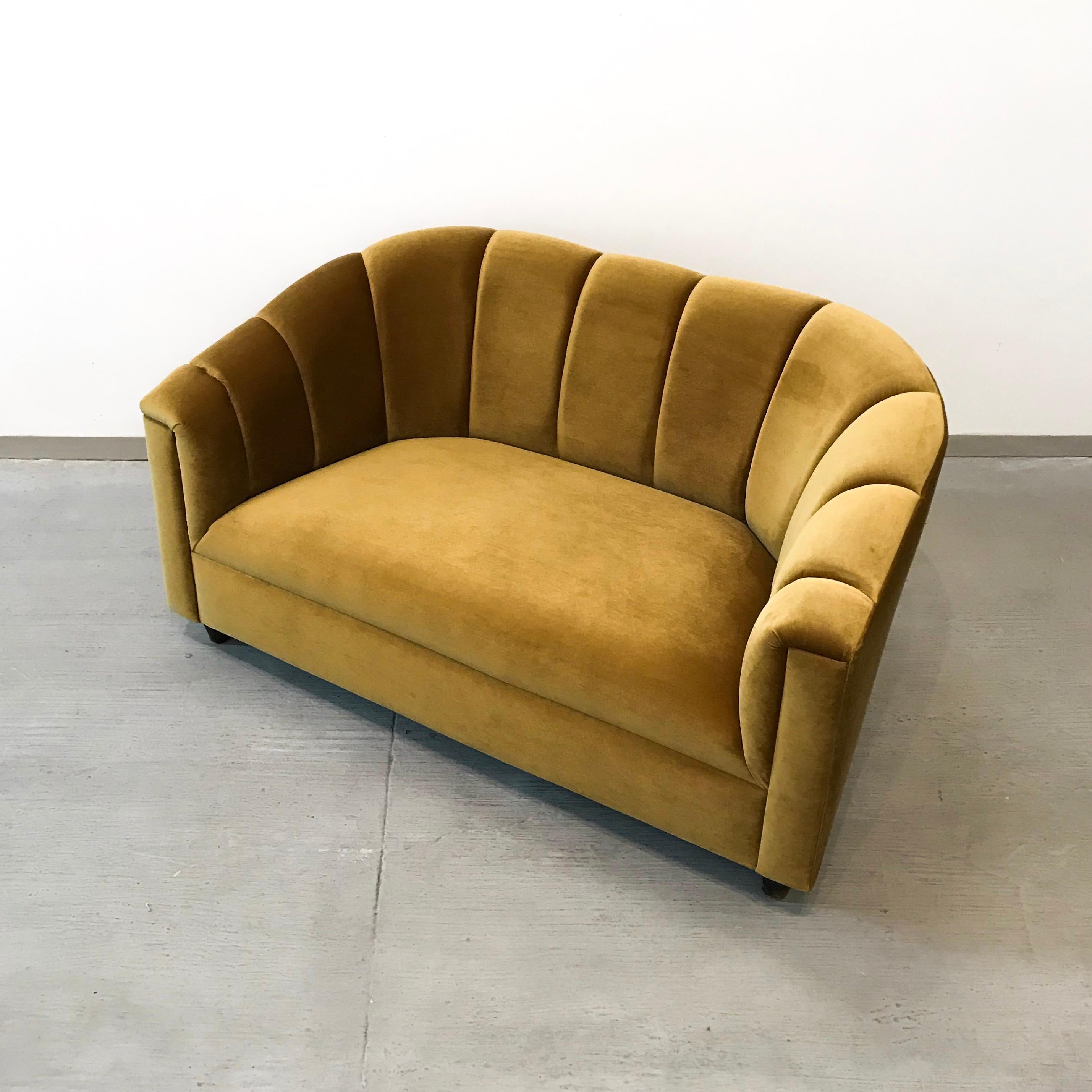 art deco love seat
