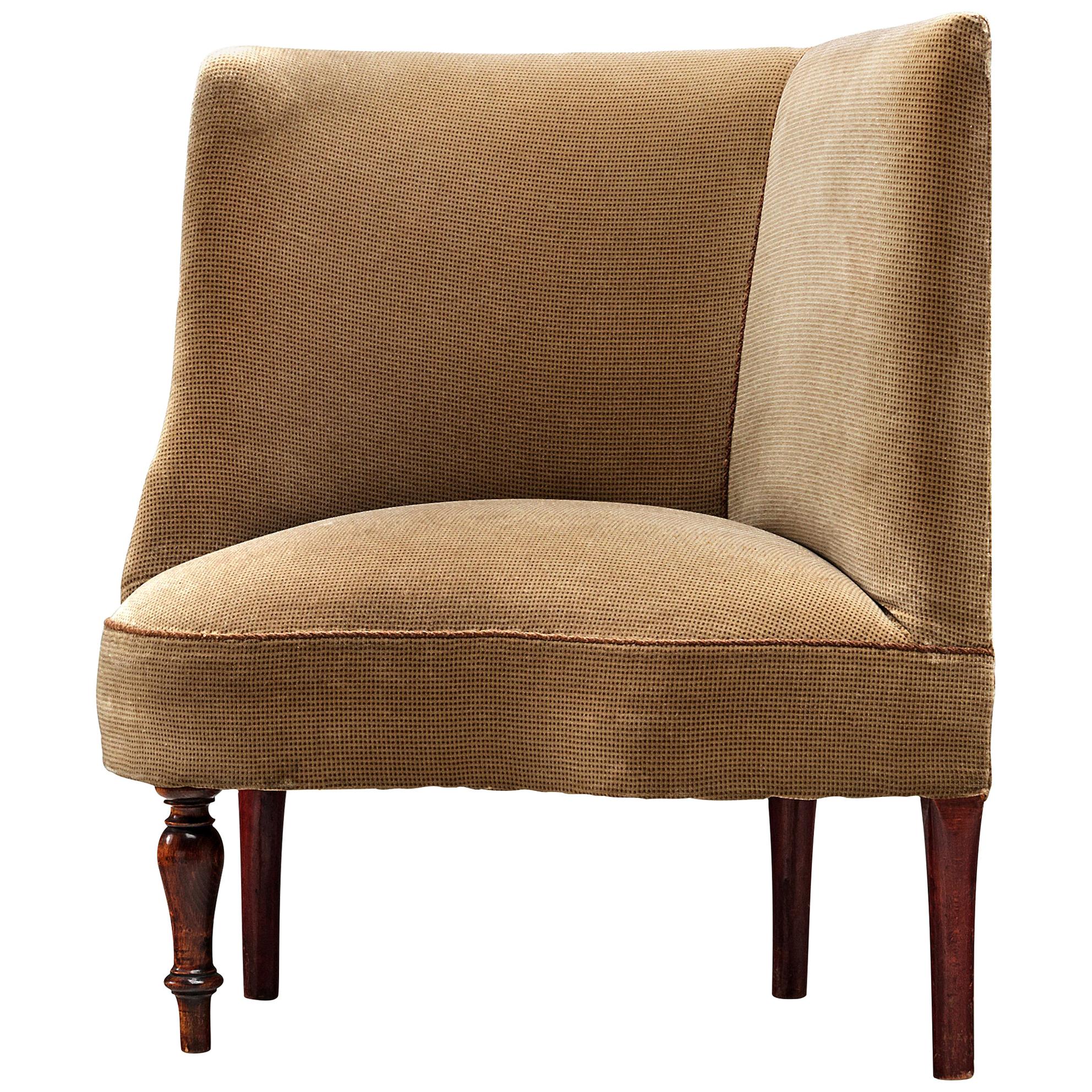 Art Deco Loveseat with High Back For Sale at 1stDibs