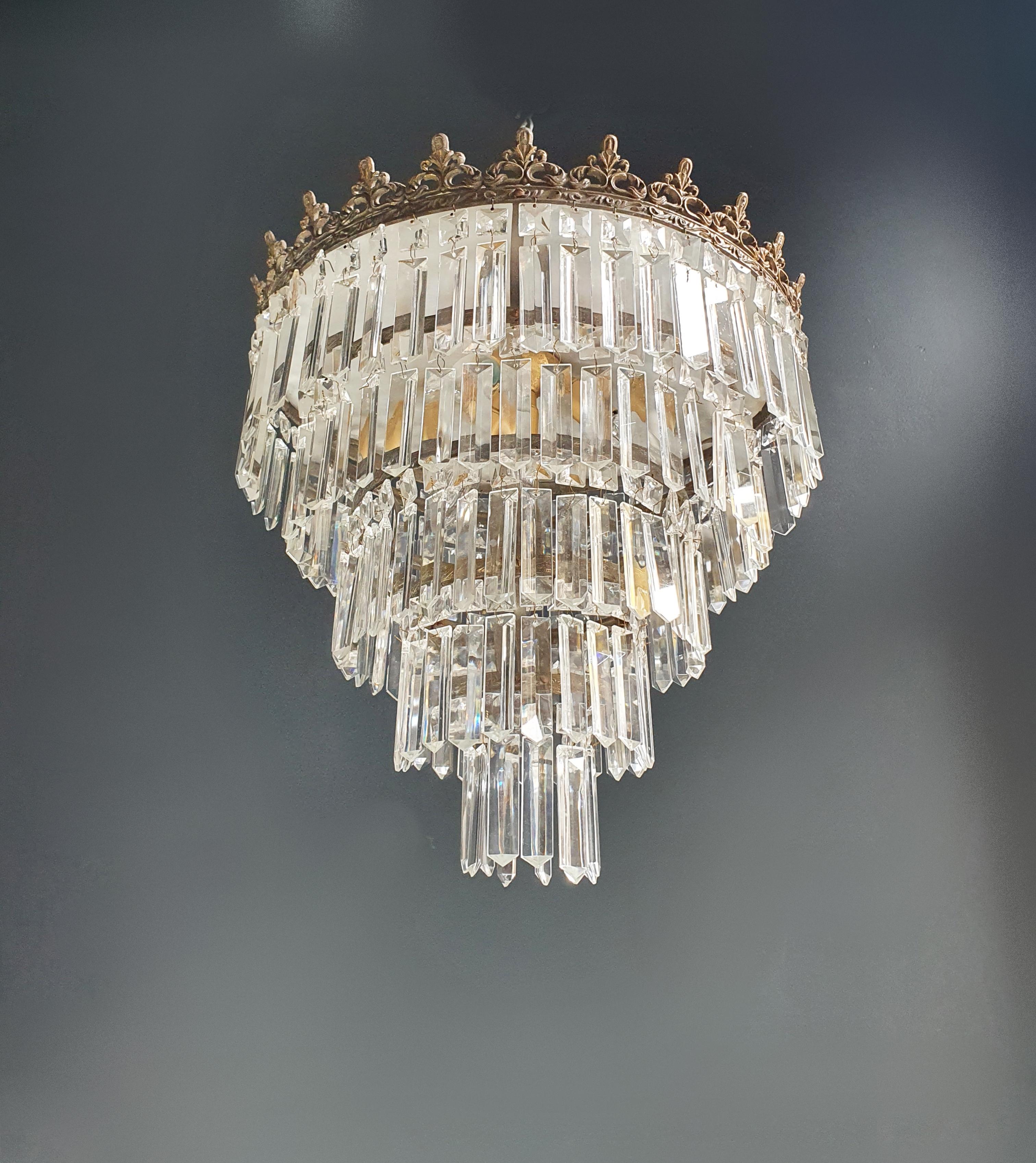 art deco crystal chandelier