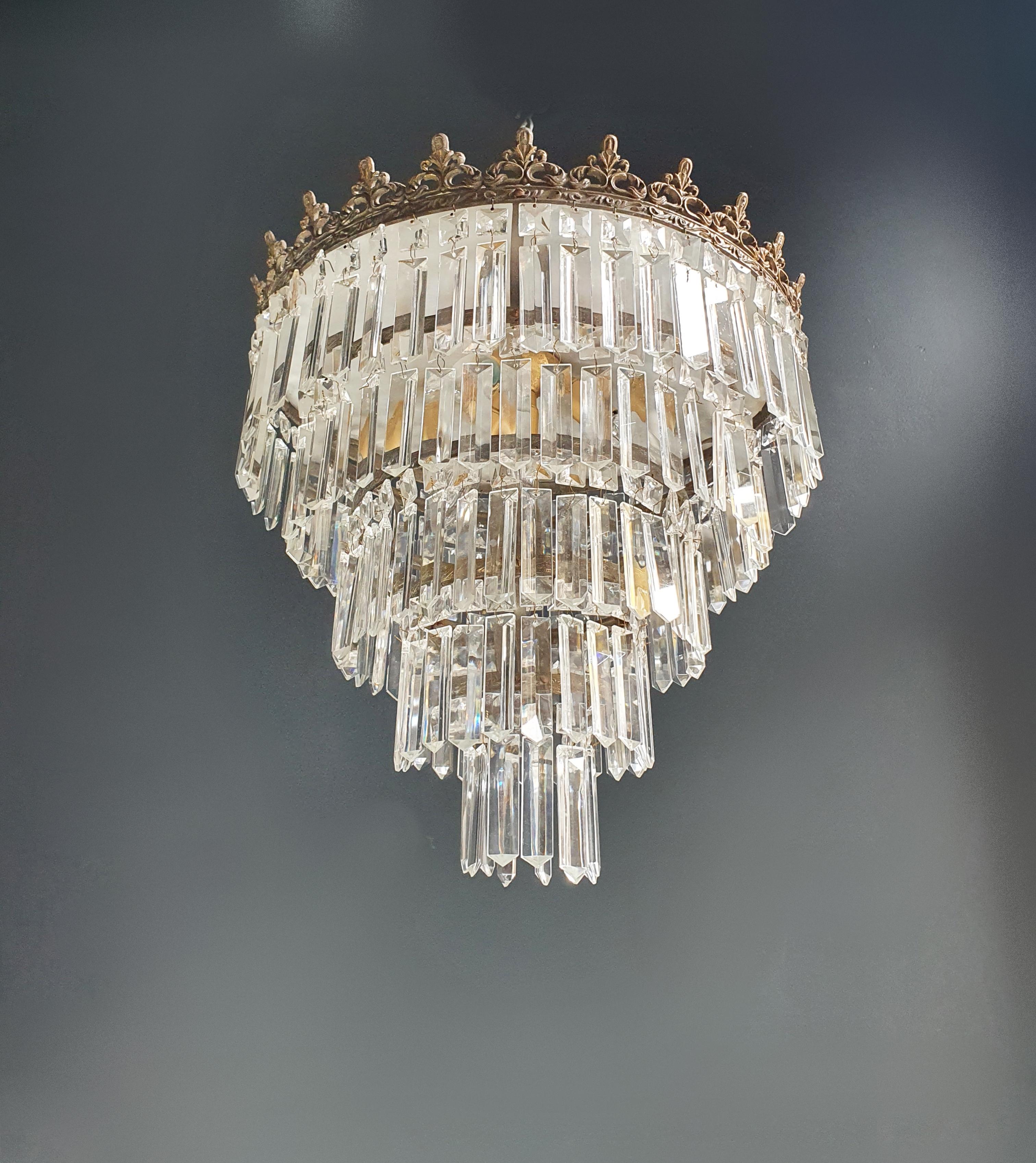 crystal art deco chandelier