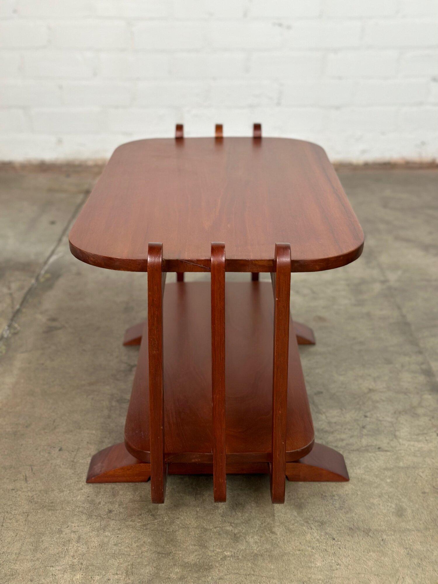 Mid-Century Modern Art Deco Low Profile Side Table