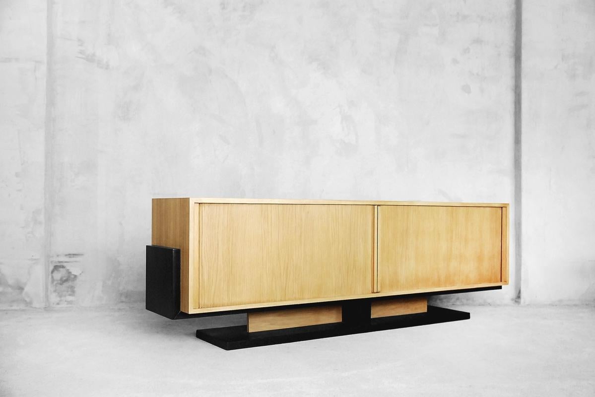 Art Deco Low Roll Sideboard in Bauhaus Style, 1960s 4