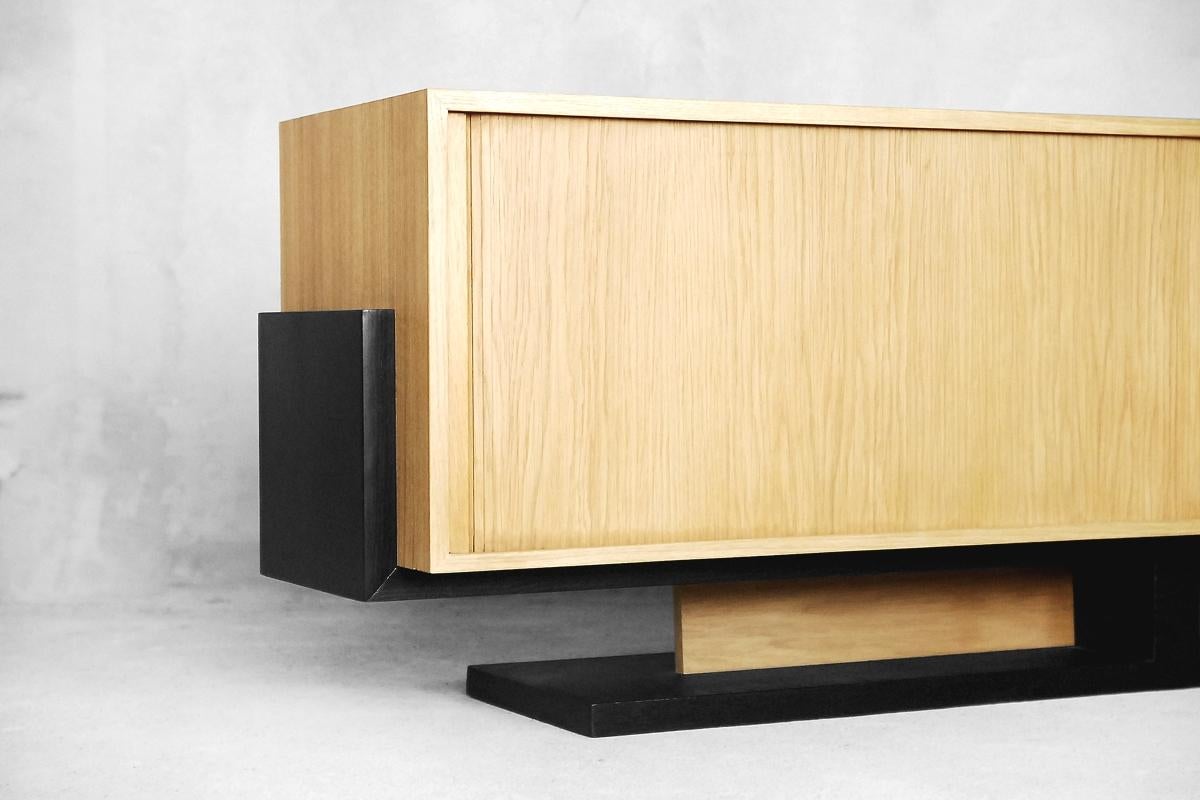 Art Deco Low Roll Sideboard in Bauhaus Style, 1960s 5