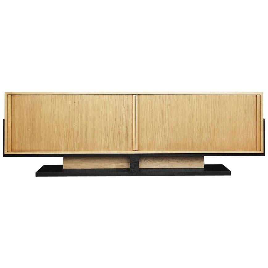 Art Deco Low Roll Sideboard in Bauhaus Style, 1960s