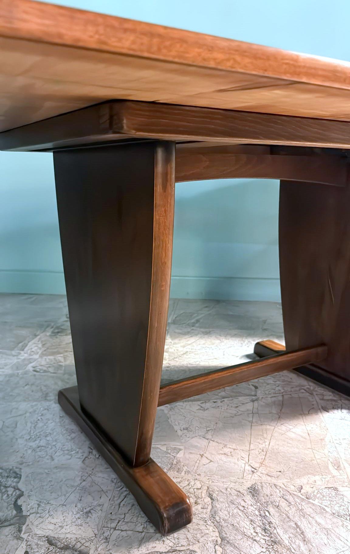 Art Deco  Low, Swivel, And Extendable Italian Sofa Table For Sale 9