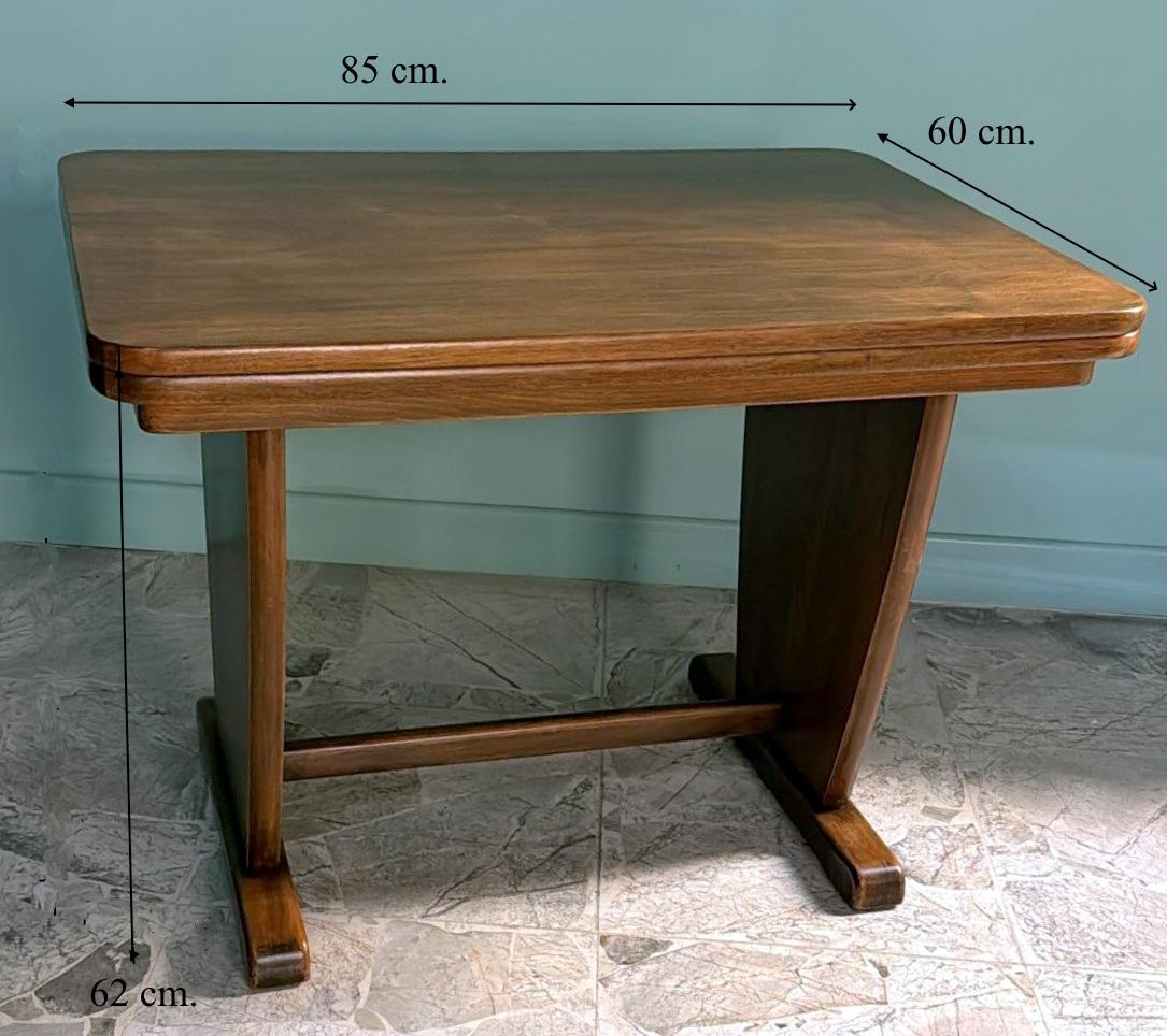 Art Deco  Low, Swivel, And Extendable Italian Sofa Table For Sale 13