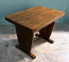 Art Deco  Low, Swivel, And Extendable Italian Sofa Table