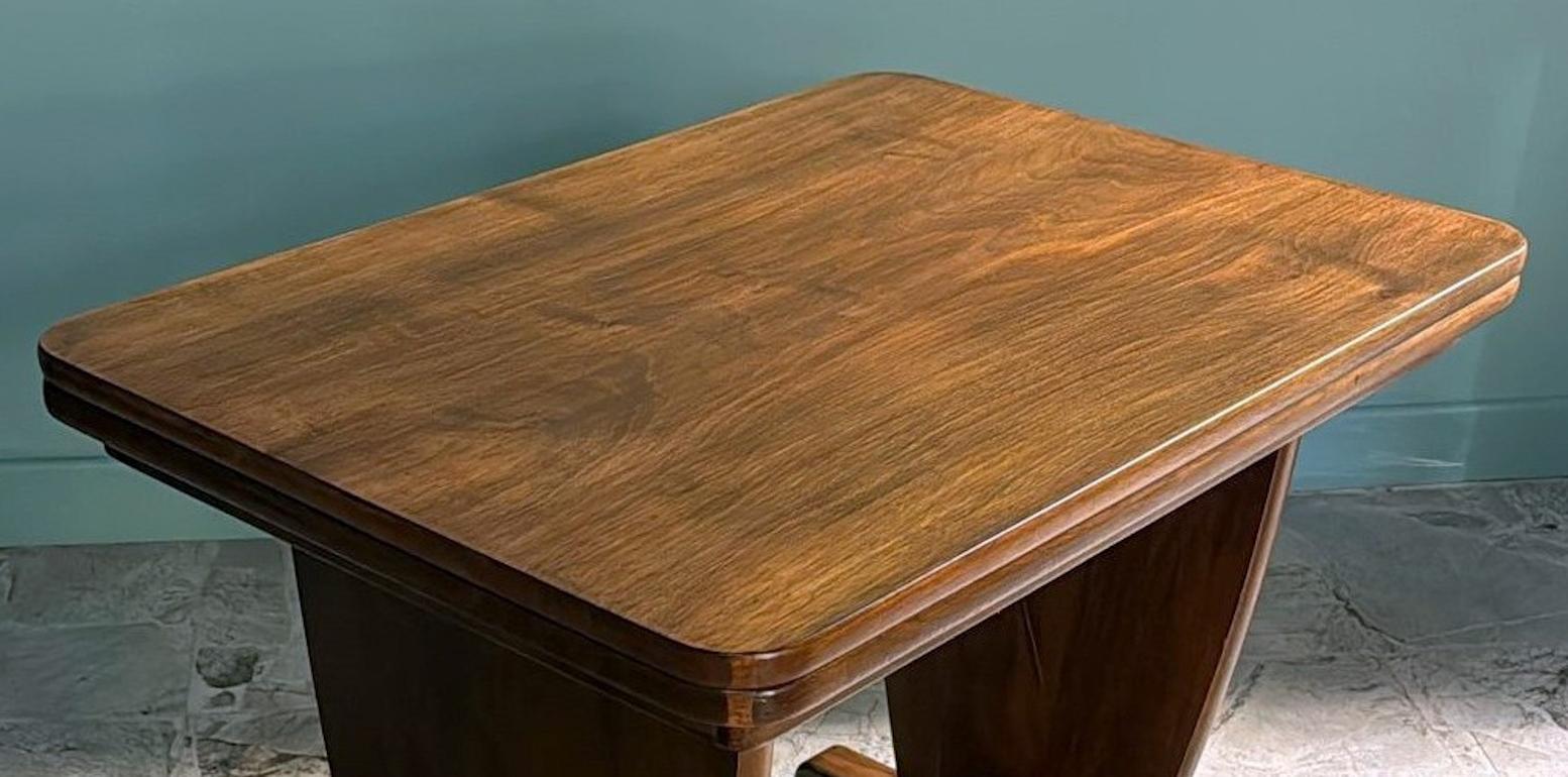 Art Deco  Low, Swivel, And Extendable Italian Sofa Table In Good Condition For Sale In Prato, Tuscany
