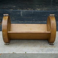 Art Deco Lucite Bookshelf Circle Geometric Form attributed to Russel Wright