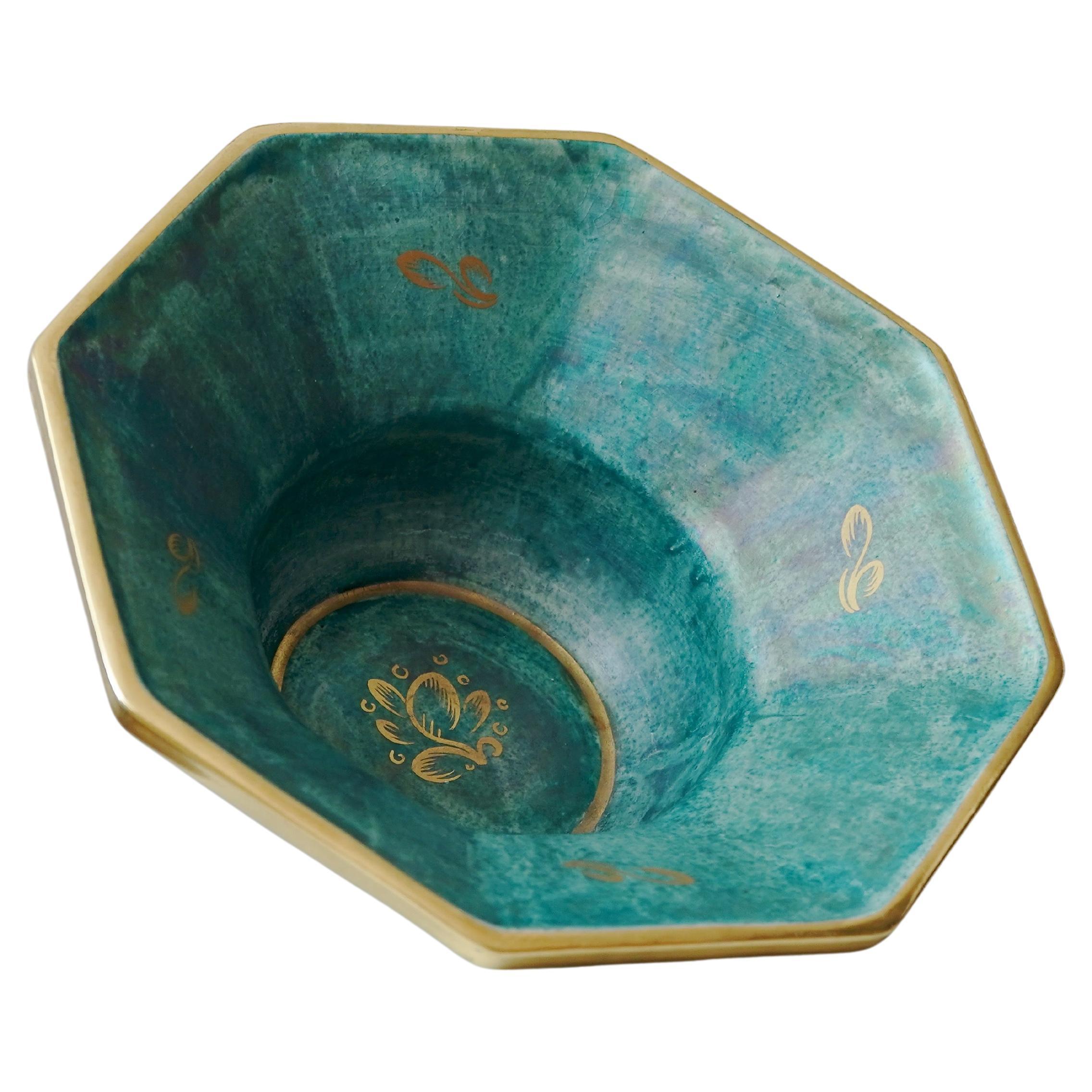 Art Deco Lustre Bowl by Josef Ekberg for Gustavsberg, Sweden, 1920s For Sale