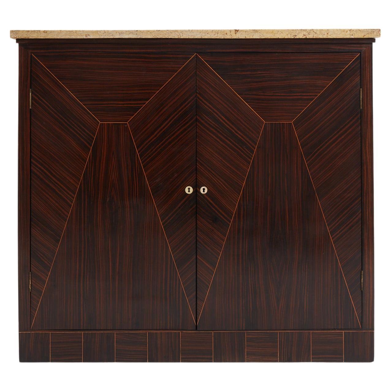 Art Deco Macassar Cabinet