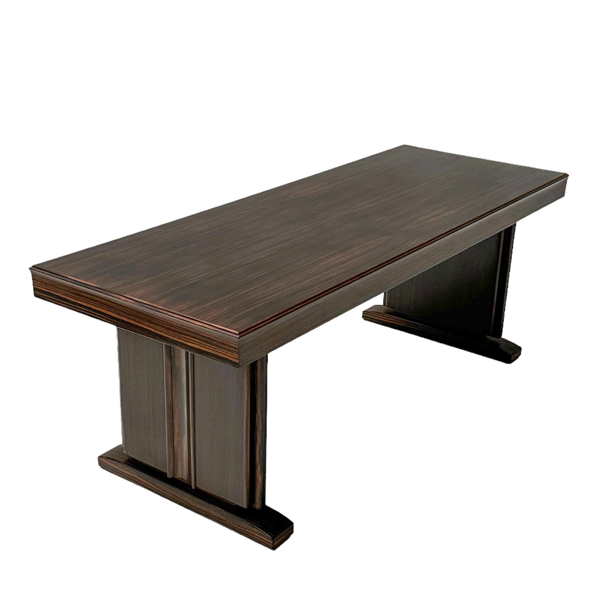 Art Deco Makassar Ebenholz Couchtisch von Gebroeders Reens Amsterdam, 1930er Jahre (Art déco) im Angebot