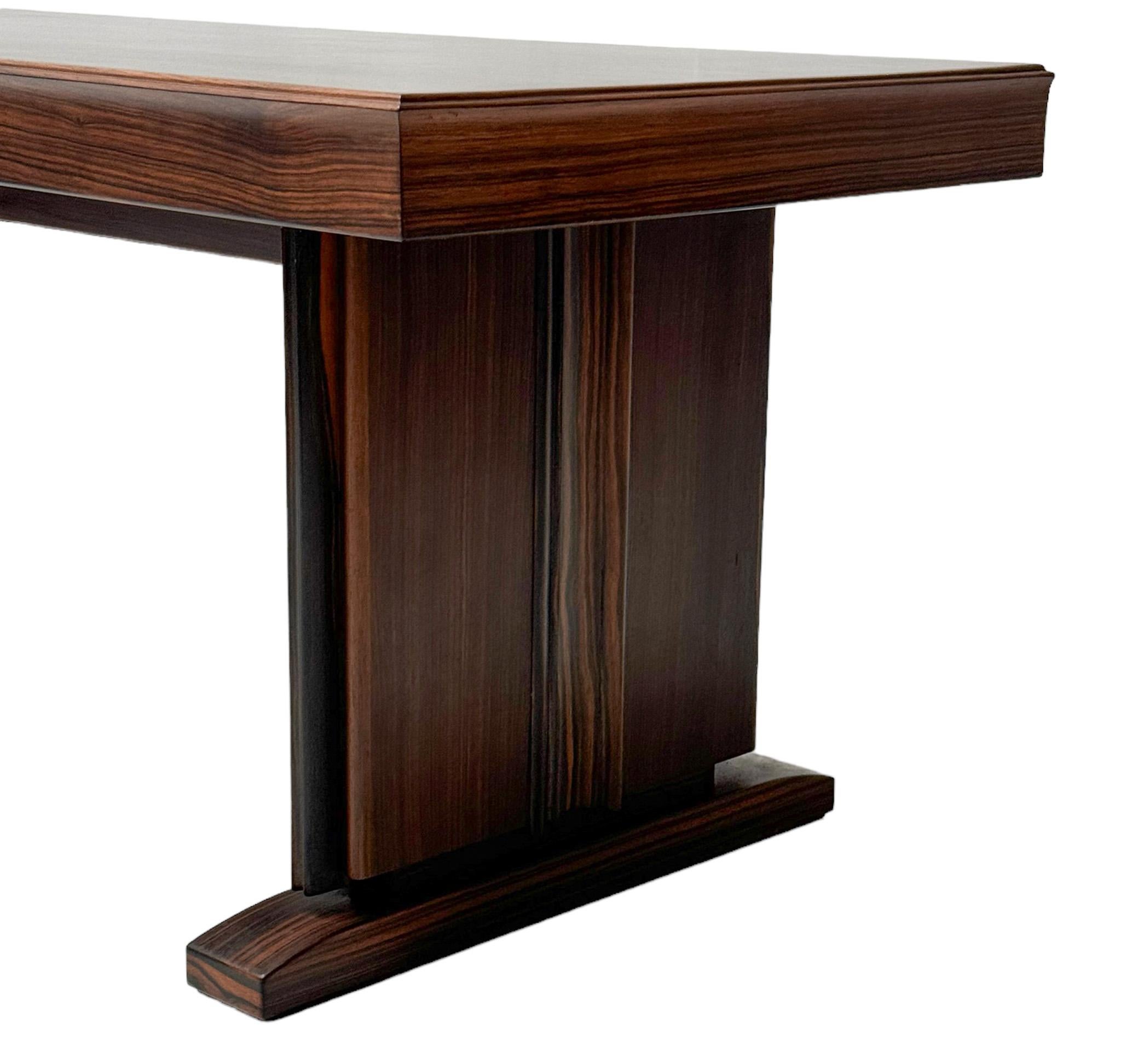 Art Deco Makassar Ebenholz Couchtisch von Gebroeders Reens Amsterdam, 1930er Jahre im Angebot 2