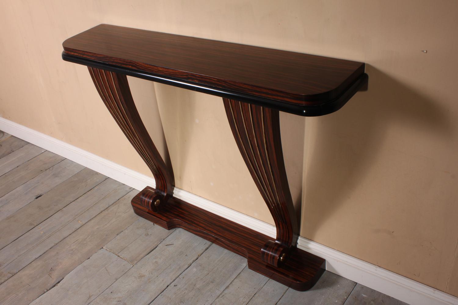 Art Deco Macassar Ebony Console Table 4