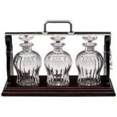 Art Deco Macassar Ebony Decanter Tantalus, 20th Century