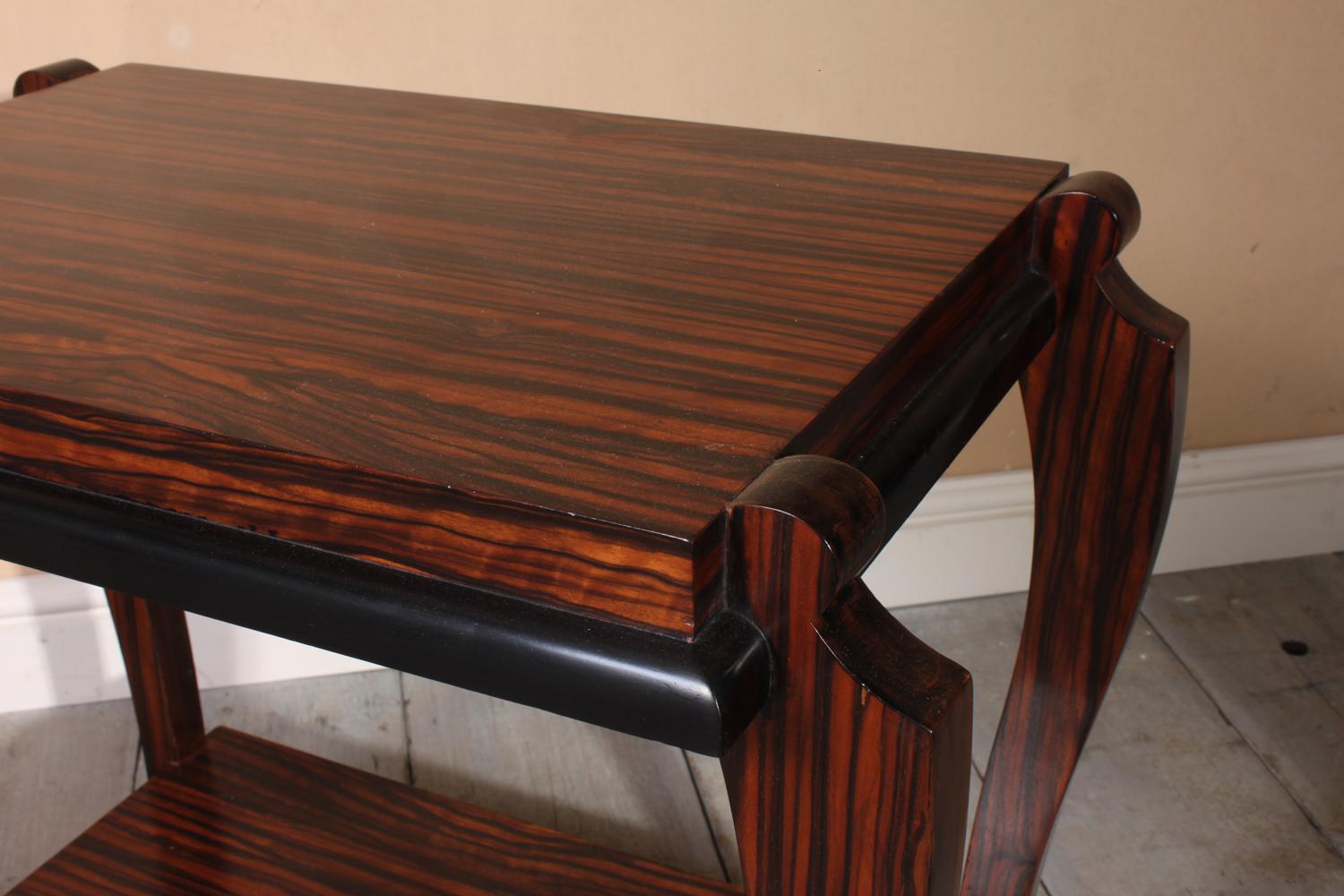 Art Deco Macassar Ebony Occasional Table For Sale 1