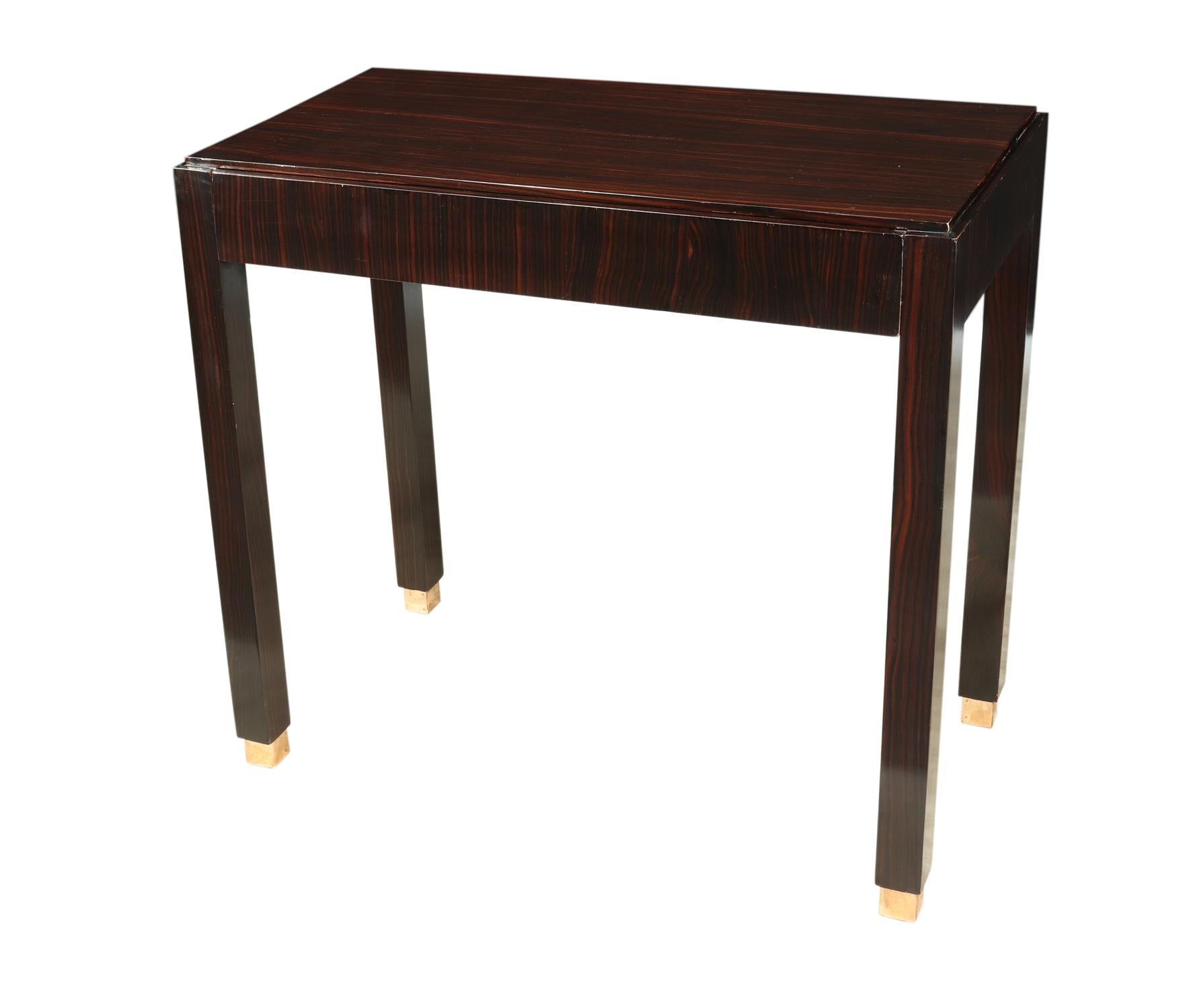 Art Deco Macassar Ebony Side Table For Sale 5