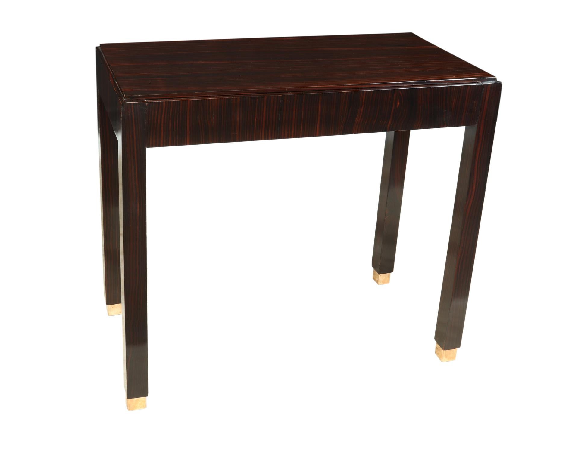 Art Deco Macassar Ebony Side Table For Sale 6