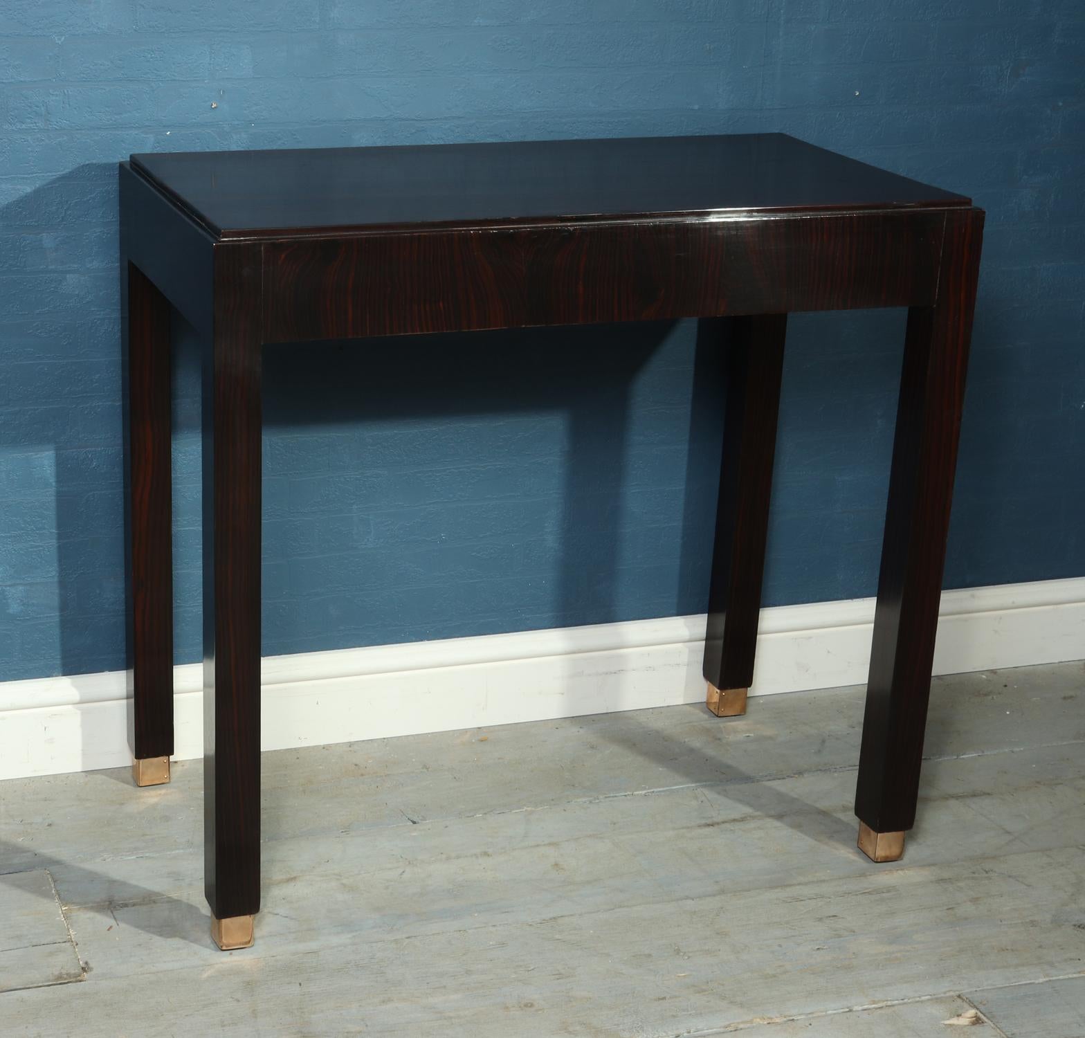 Art Deco Macassar Ebony Side Table In Good Condition For Sale In Paddock Wood, Kent