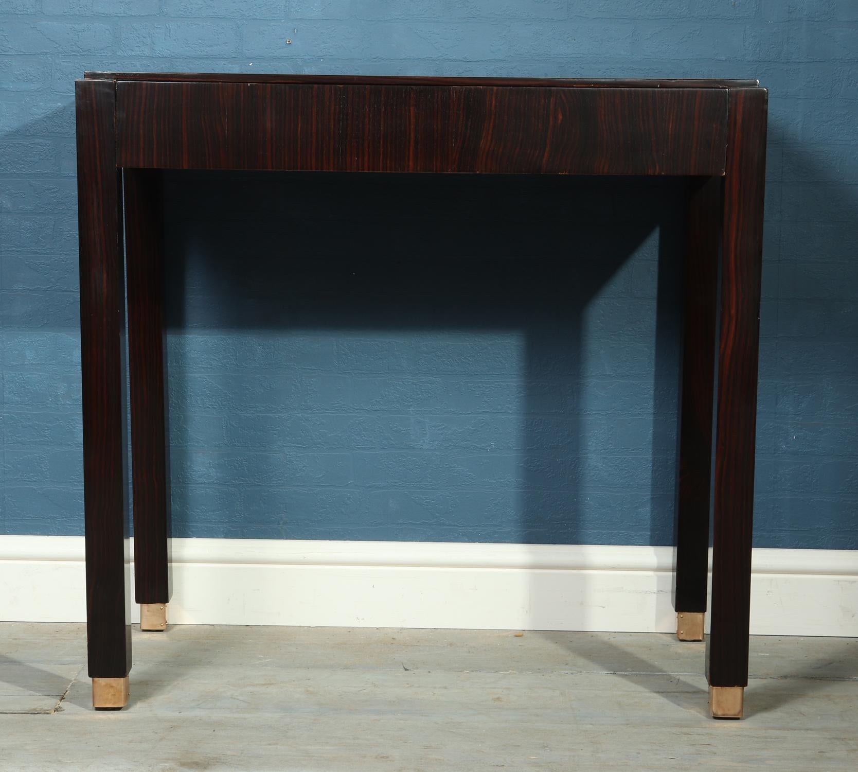 Art Deco Macassar Ebony Side Table For Sale 4