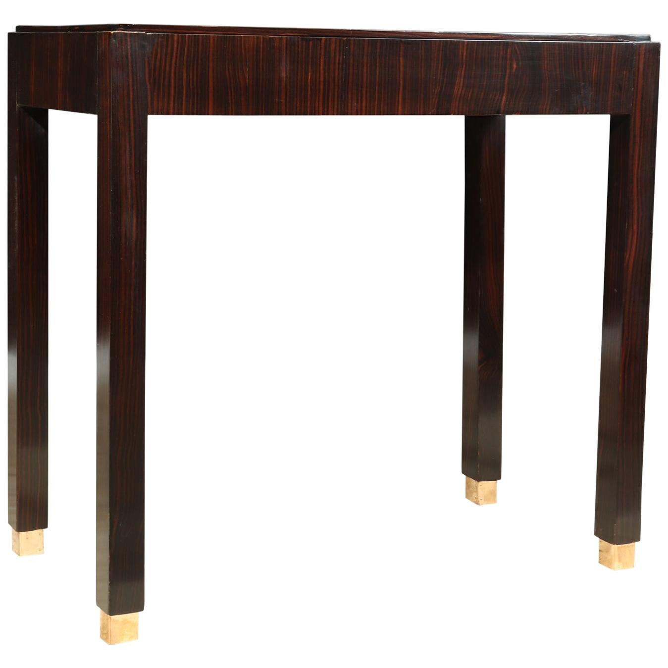 Art Deco Macassar Ebony Side Table For Sale