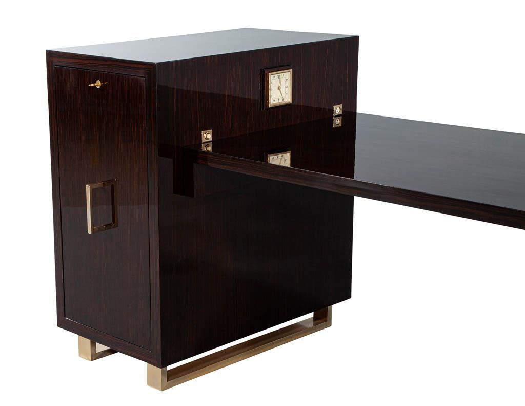 Art Deco Macassar Executive Desk For Sale 4