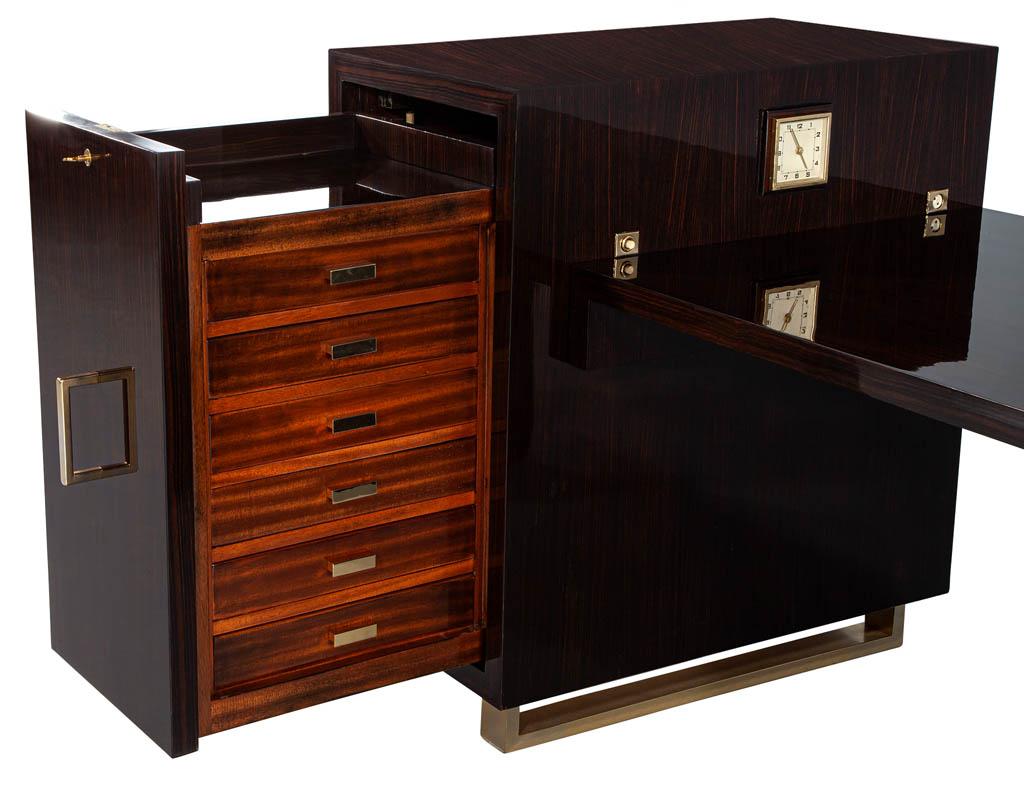 Art Deco Macassar Executive Desk For Sale 5