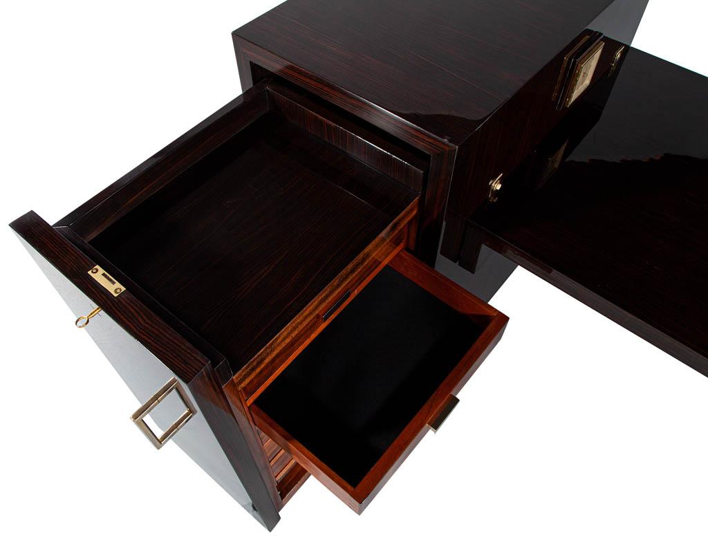 Art Deco Macassar Executive Desk For Sale 7