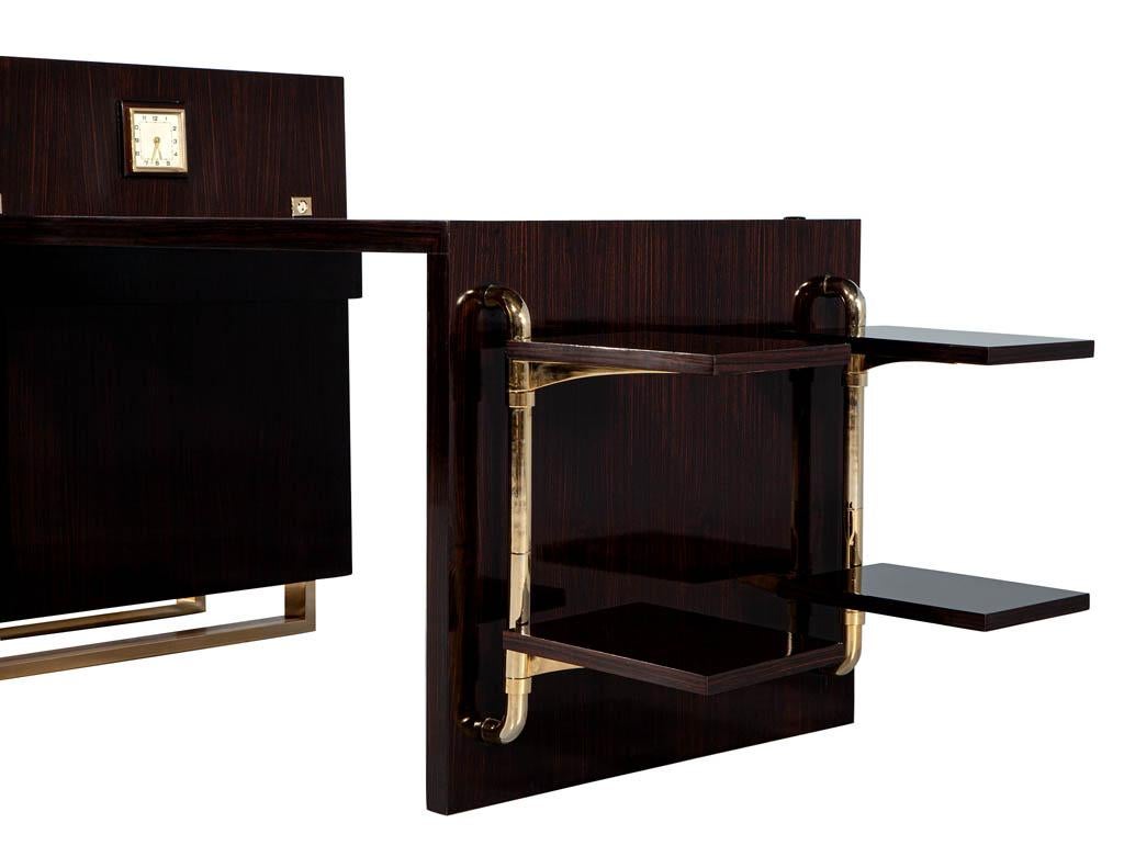Art Deco Macassar Executive Desk For Sale 11