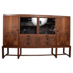 Art Deco Macassar Grand Cabinet Bruno Paul Bauhaus Germany for DW Hellerau 1930s