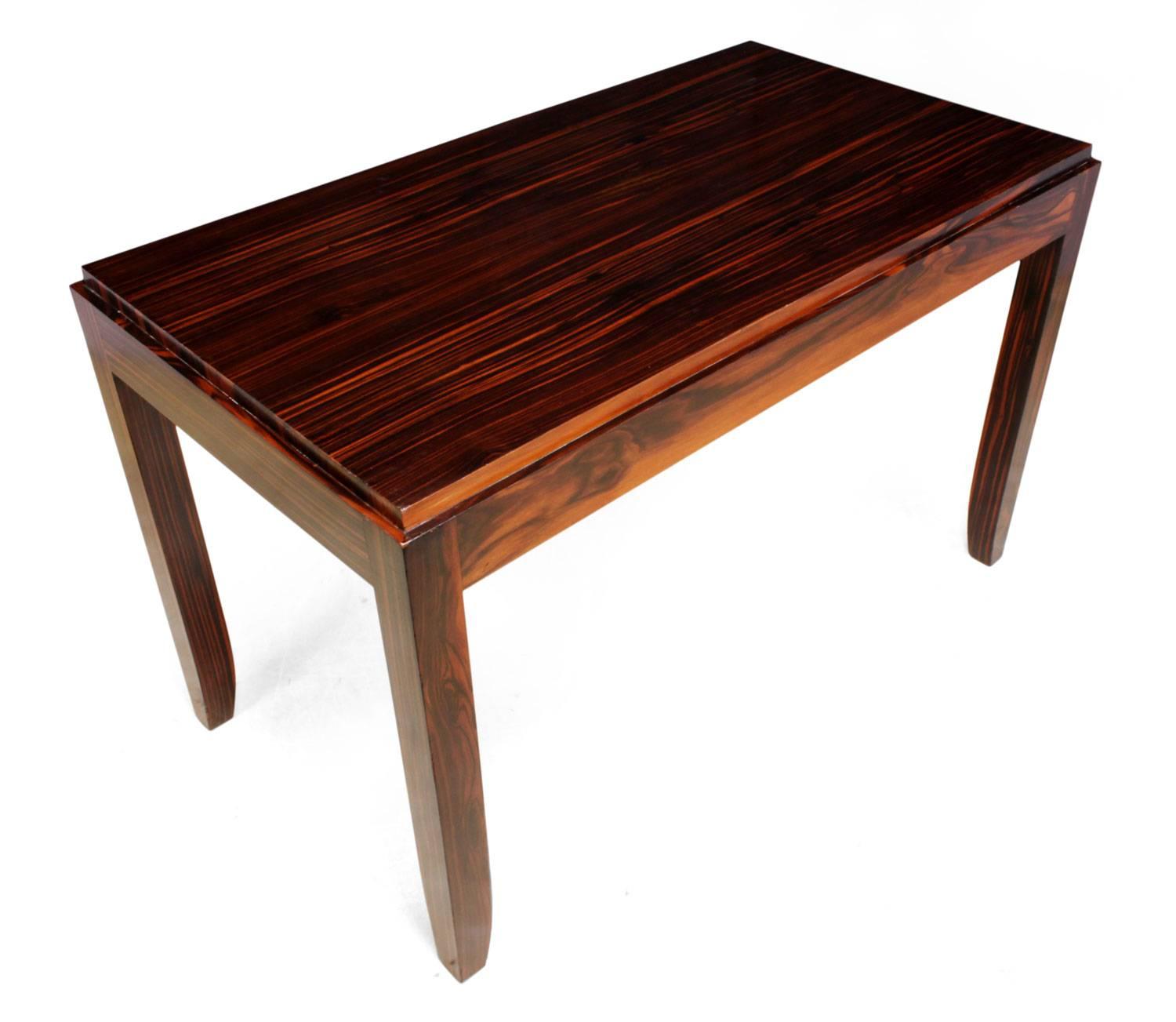 Art Deco Macassar Side Table For Sale 5