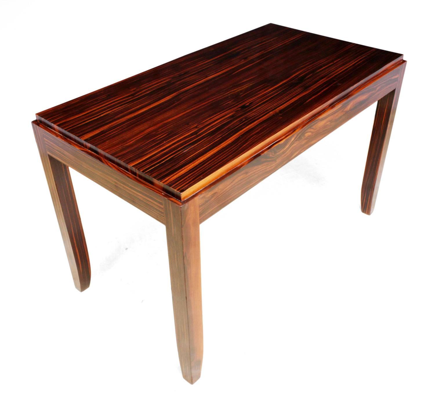 Art Deco Macassar Side Table For Sale 1