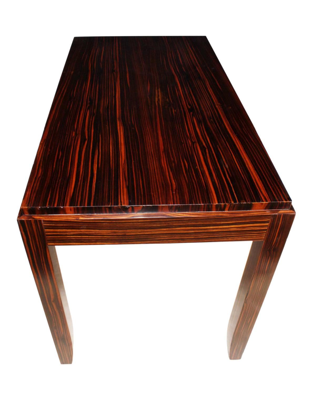 Art Deco Macassar Side Table For Sale 2