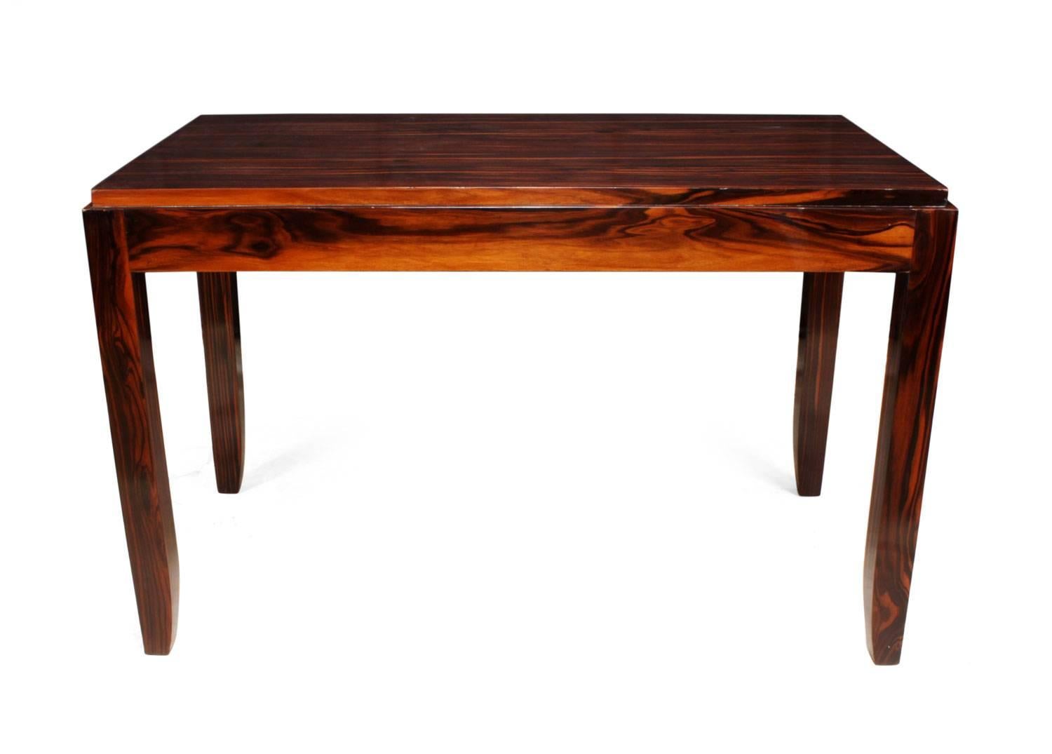 Art Deco Macassar Side Table For Sale 3