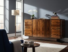 Art Deco Macassar Sideboard Cabinet 1940’s France