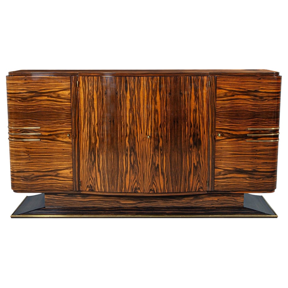 Art Deco Macassar Sideboard Cabinet 1940’s France