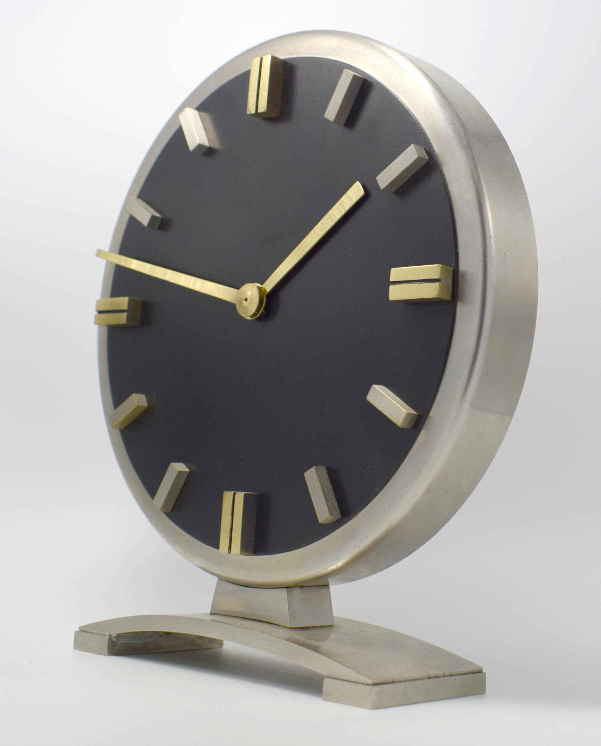 European Art Deco Machine Age 8 Day Mantle Clock