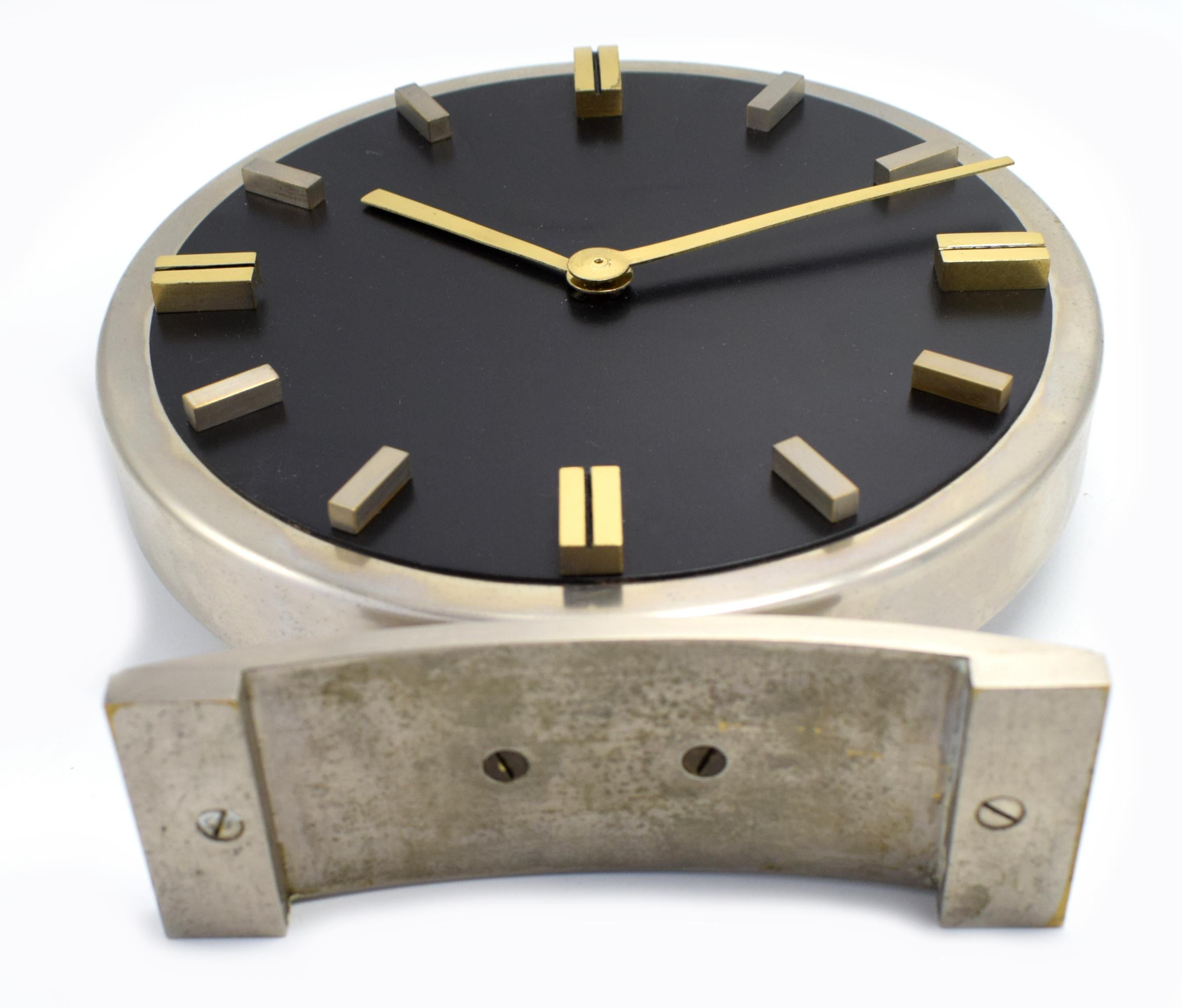 20th Century Art Deco Machine Age 8 Day Mantle Clock