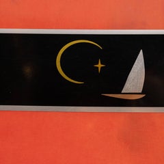 Art Deco Machine Age Aluminum and Inlaid Micarta Bar Tray by George Switzer