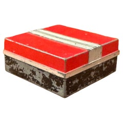 Art Deco Machine Age Aluminum Trinket Box by Hickok