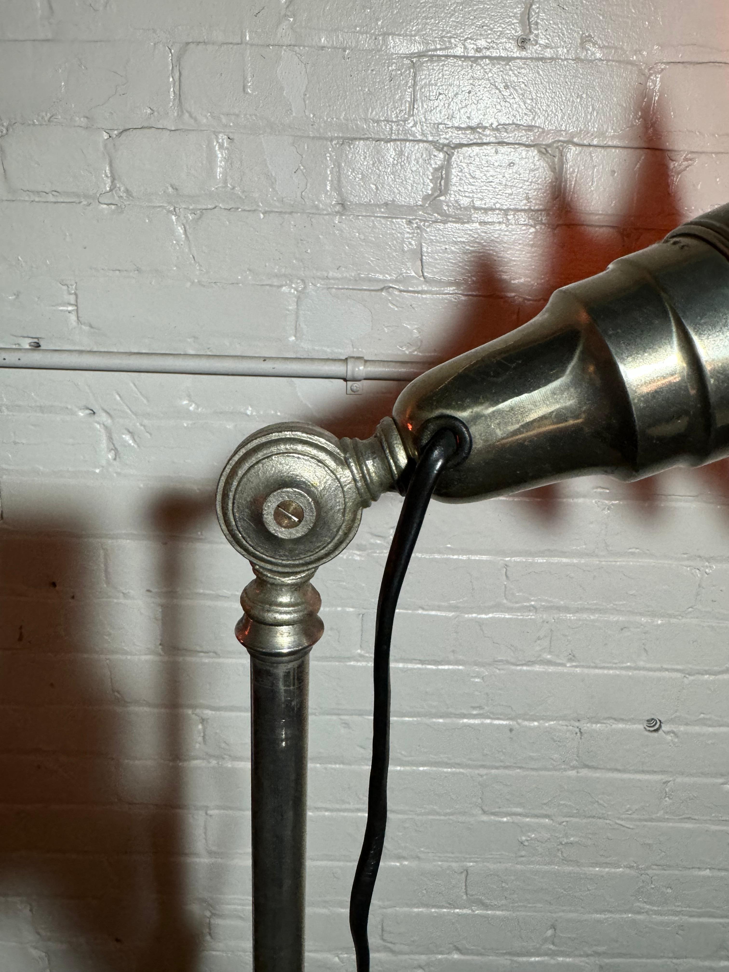 Art Deco / Machine Age Chrome and Aluminum Triple-Tier Torchere' In Good Condition In Buffalo, NY